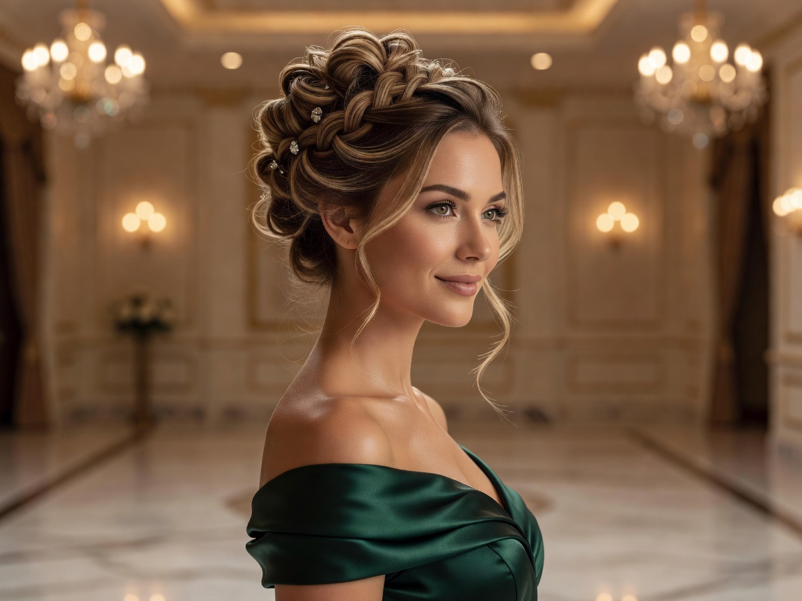 Updo styling for special occasion